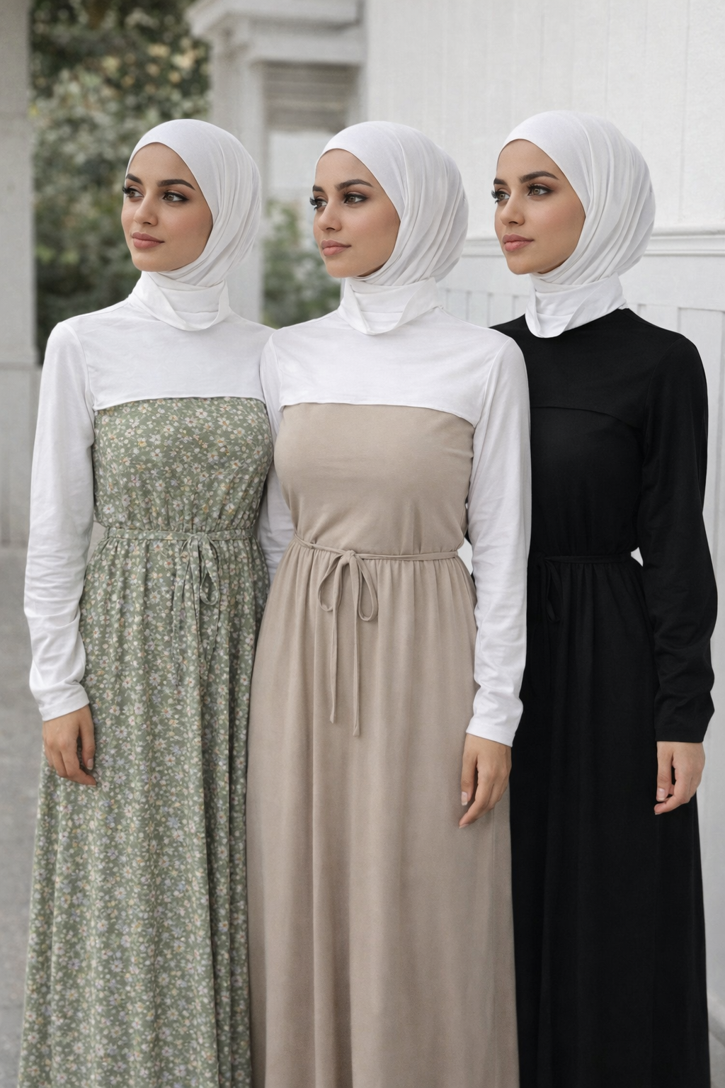 Cropped Top Inner Long Sleeves