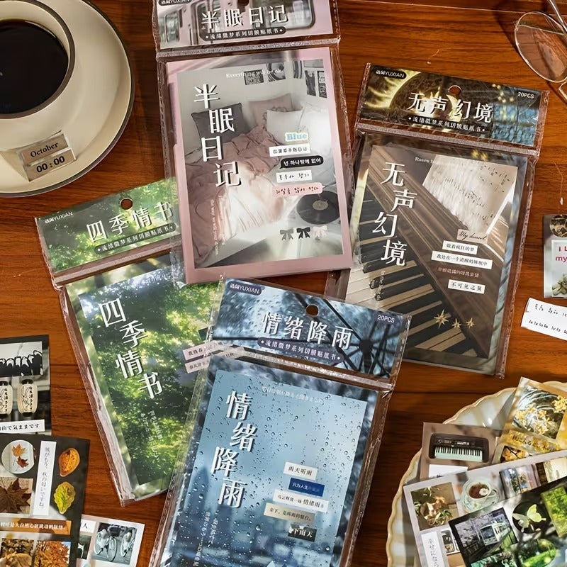 Retro japenese Style Stickers