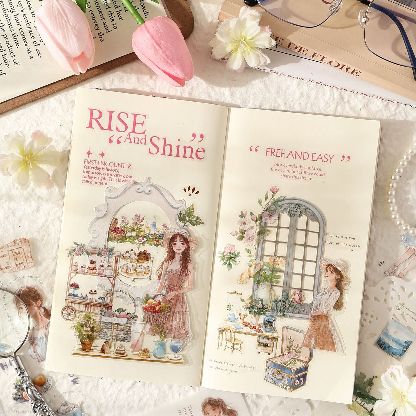 Korean Girl's Book Stickers