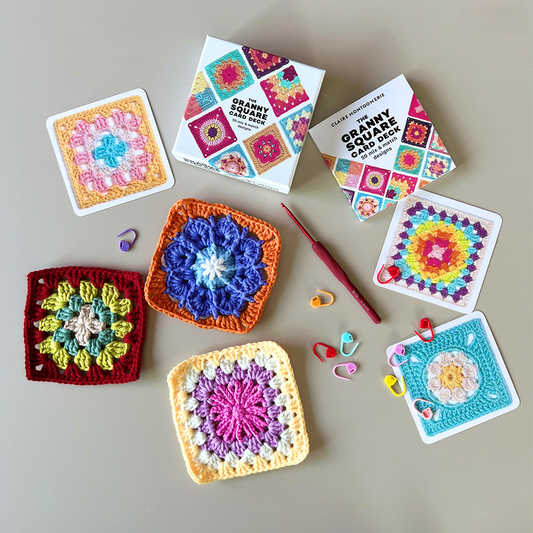 🧶 Crochet Granny Square DIY Kit – Beginner Knitting &amp; Crochet Craft Set