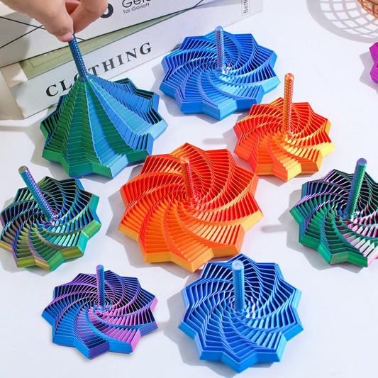 🌈 Colorful 3D Spiral Art Decor