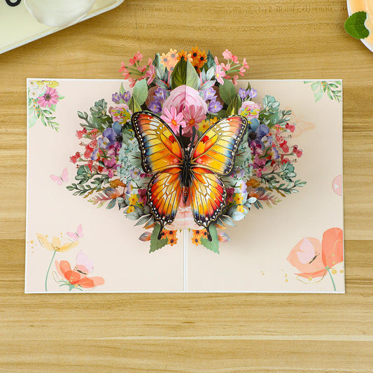 🦋🌸 3D Pop-Up Butterfly Greeting Card 🌸🦋