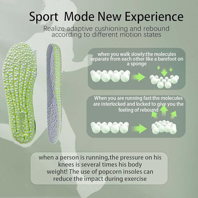 Anti Oder + Pain Relieving Height Increase Insoles ( Unisex )