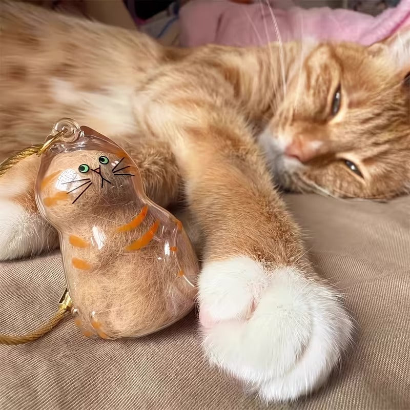 🐾 Pet Hair Storage Keychain 🐾
