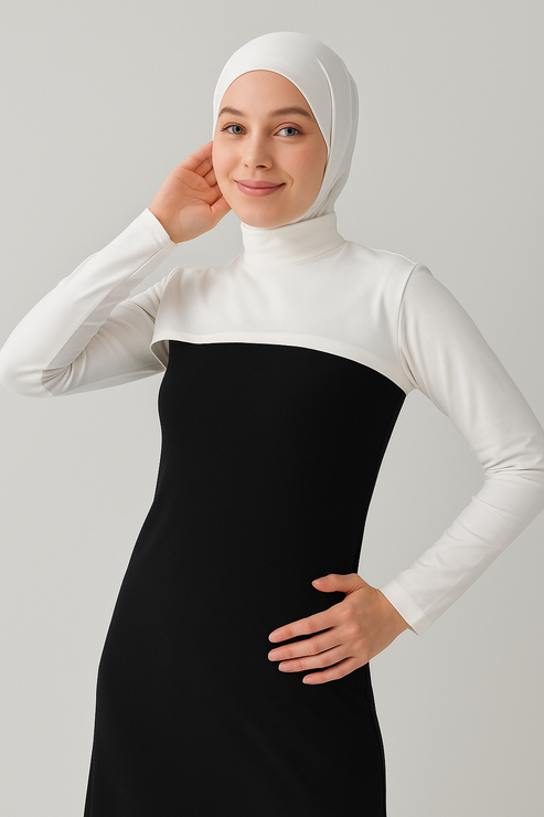 Cropped Top Inner Long Sleeves