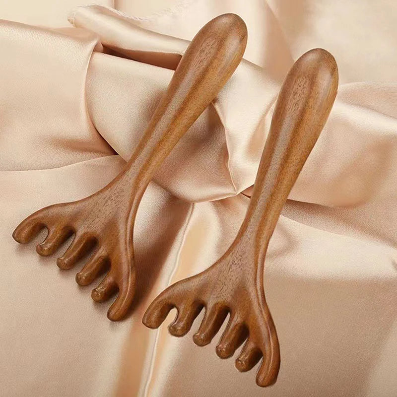 Wooden Head Massager Scalp