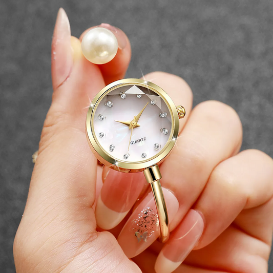 Light & Dainty Bangle Bracelet Quartz Watch
