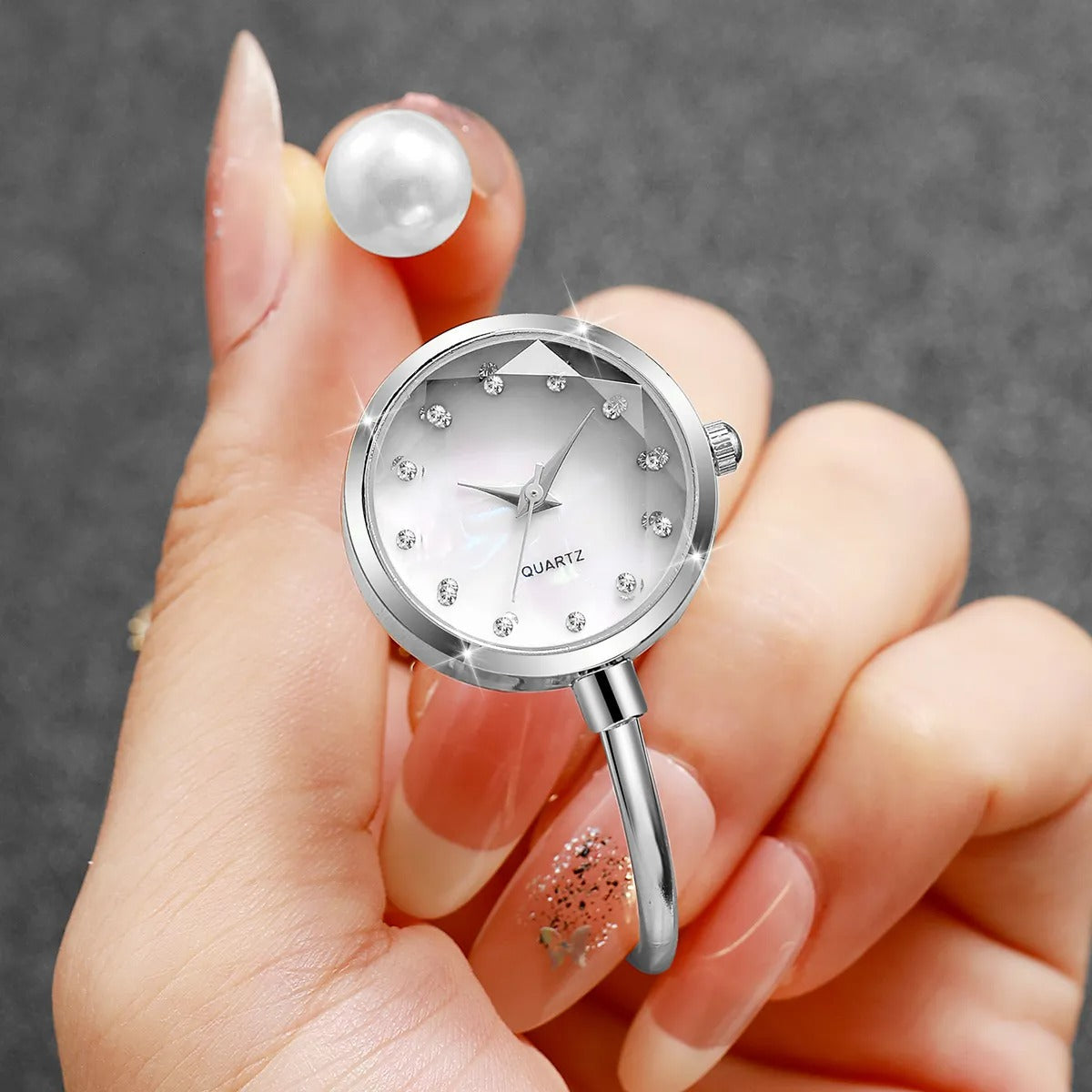 Light & Dainty Bangle Bracelet Quartz Watch